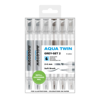 Molotow AQUA TWIN Grey-Set 2