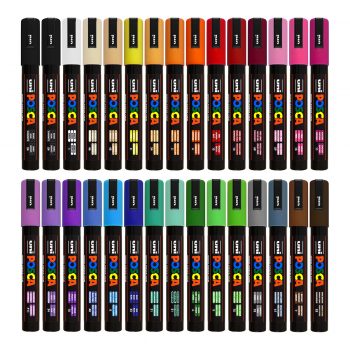 Uni Posca Markers PC-5M 30-set