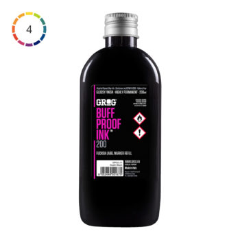 Grog Buff Proof Ink Refill, 200ml Black
